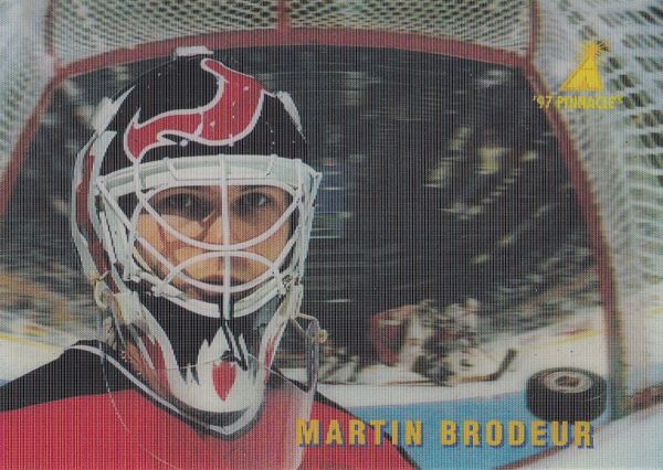 insert karta MARTIN BRODEUR 96-97 Pinnacle McD Ice Breakers číslo McD-33